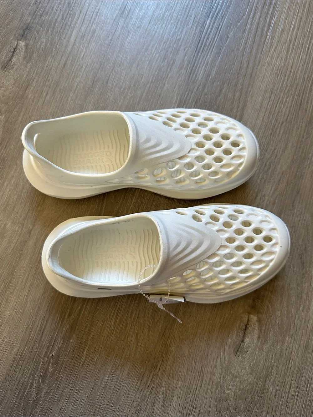 Kids White Slip-On Ventilated Water Shoes